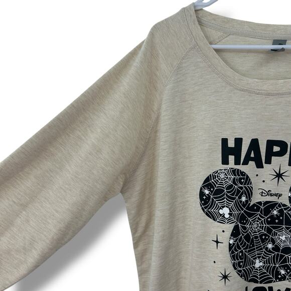 Macy's Disney Mickey Mouse Halloween Pullover Long Sleeve Heather Beige 2XW Top - Picture 5 of 7